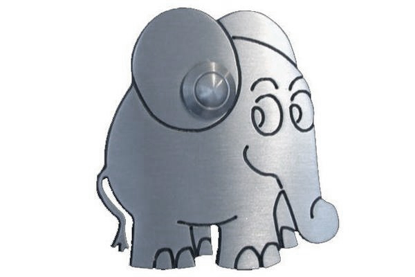 Edelstahl-Klingel Elefant 805013