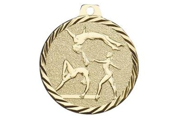 Turnen Gymnastik Pokal Kids Medaillen 70mm 3er Set mit Deutschland-Band Emblem 