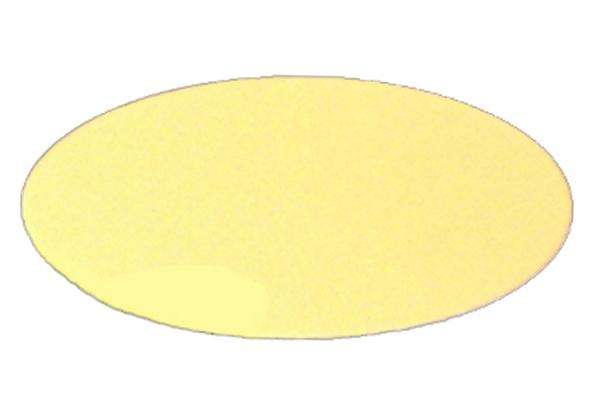 Kunststoff oval matt gold