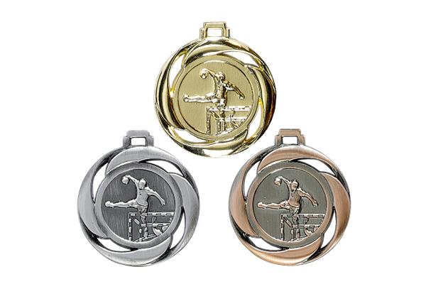 Radfahren 1 Medaille Etui blau Emblem&Band Pokale für viele Sportarten e603