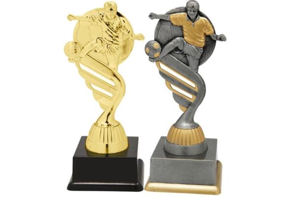 Pokal Figur Aufsteller Fußballer in Gold inkl.Gravur 