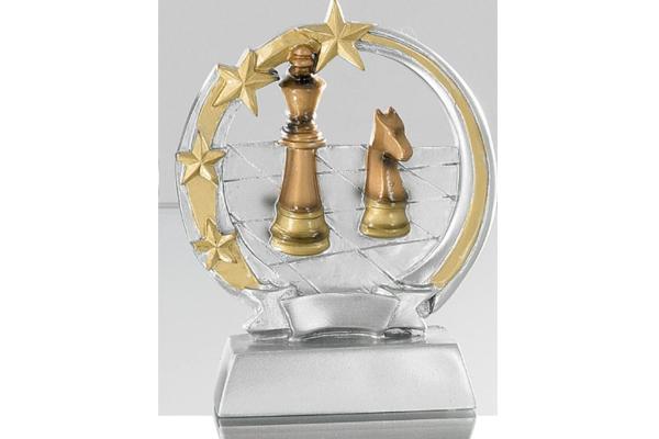 DEPICE Erwachsene Schach Pokal/trophäe Silber/Gold 13cm 
