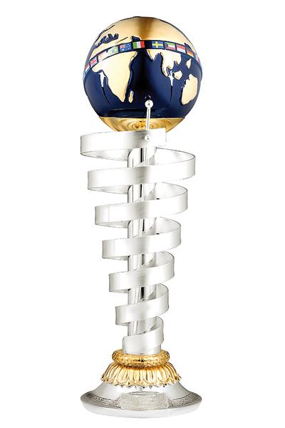 Säulen Pokal Weltkugel 4982